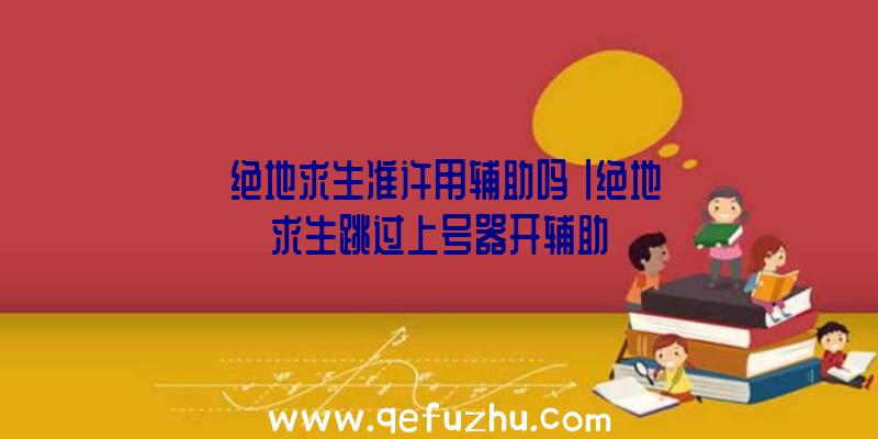 「绝地求生准许用辅助吗」|绝地求生跳过上号器开辅助